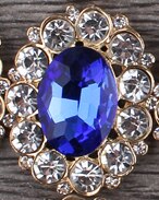 10 stk/parti 25mm*31mm diamantknapper i gyllen legering flatback dekorasjoner akryl rhinestone knapp gjør-det-selv bryllup tilbehør: Nr. .14