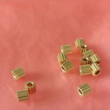 10 stuks 0.3m 12t kleine koperen tandwielen 1.48 1.5 1.98 2 mm gatdiameter voor speelgoedauto rc vliegtuig tandwiel 4*4.2mm
