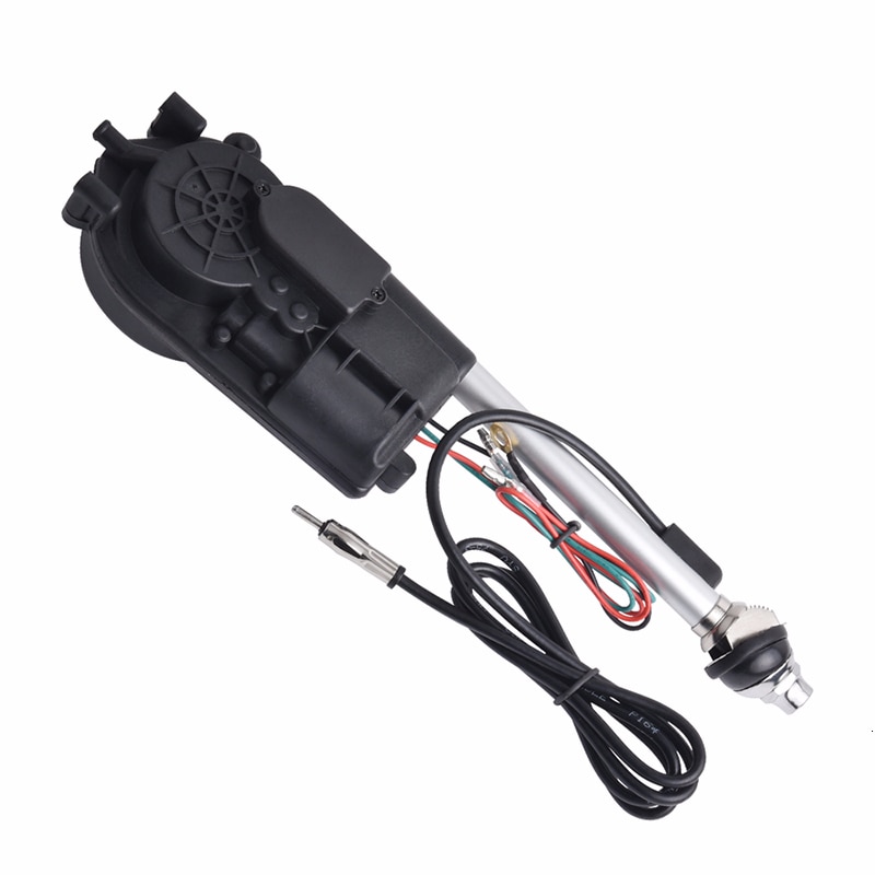 Antena eléctrica de señal para coche, potenciador automático de Radio aérea, Kit de antena telescópica de acero inoxidable