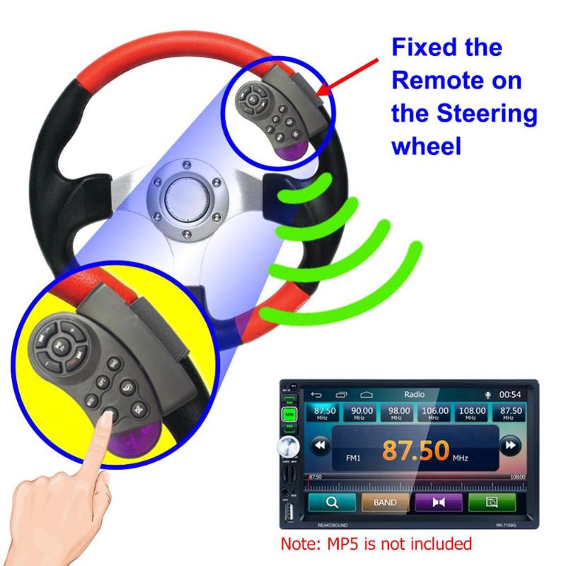 Universele Stuurwiel Knop Afstandsbediening Sleutel Voor Auto Navigatie Dvd Multimedia Muziekspeler Android Auto Radio