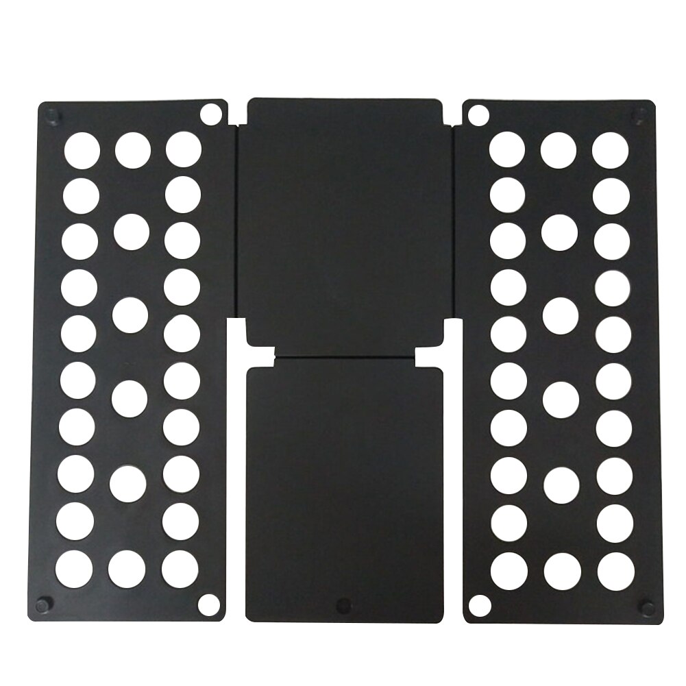T-Shirt à pliage rapide, vêtements faciles à organiser, planche pliante pour vêtements multifonctionnels, organisateur porte-tissu en plastique pour adultes et enfants: Black