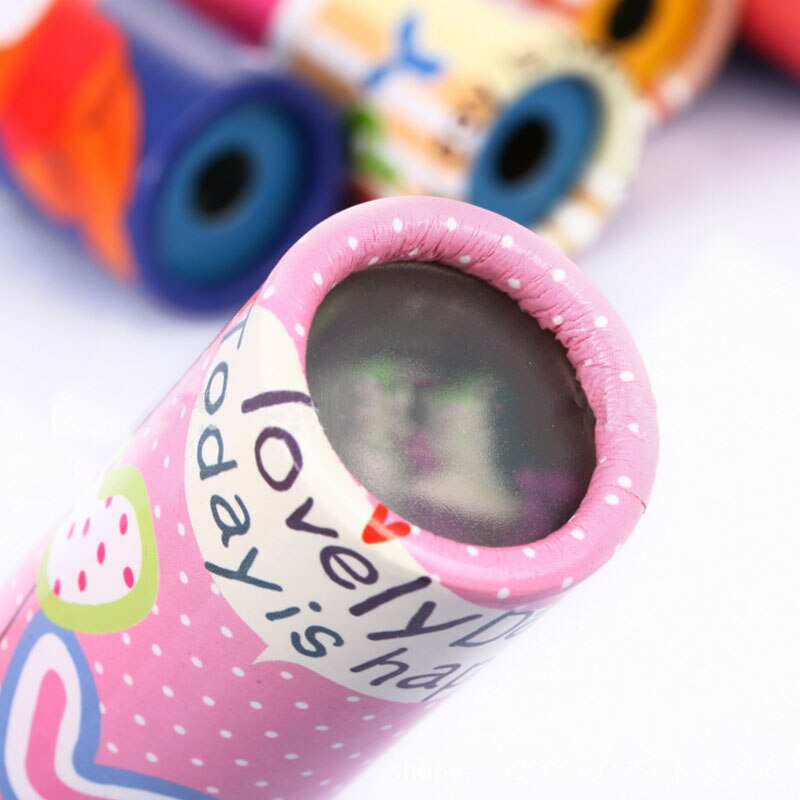 1pcs nostalgische Cartoon 3D Caleidoscoop Papieren Kaart Caleidoscoop Kleurrijke Wereld Speelgoed Interactief Speelgoed Kids SZ1401