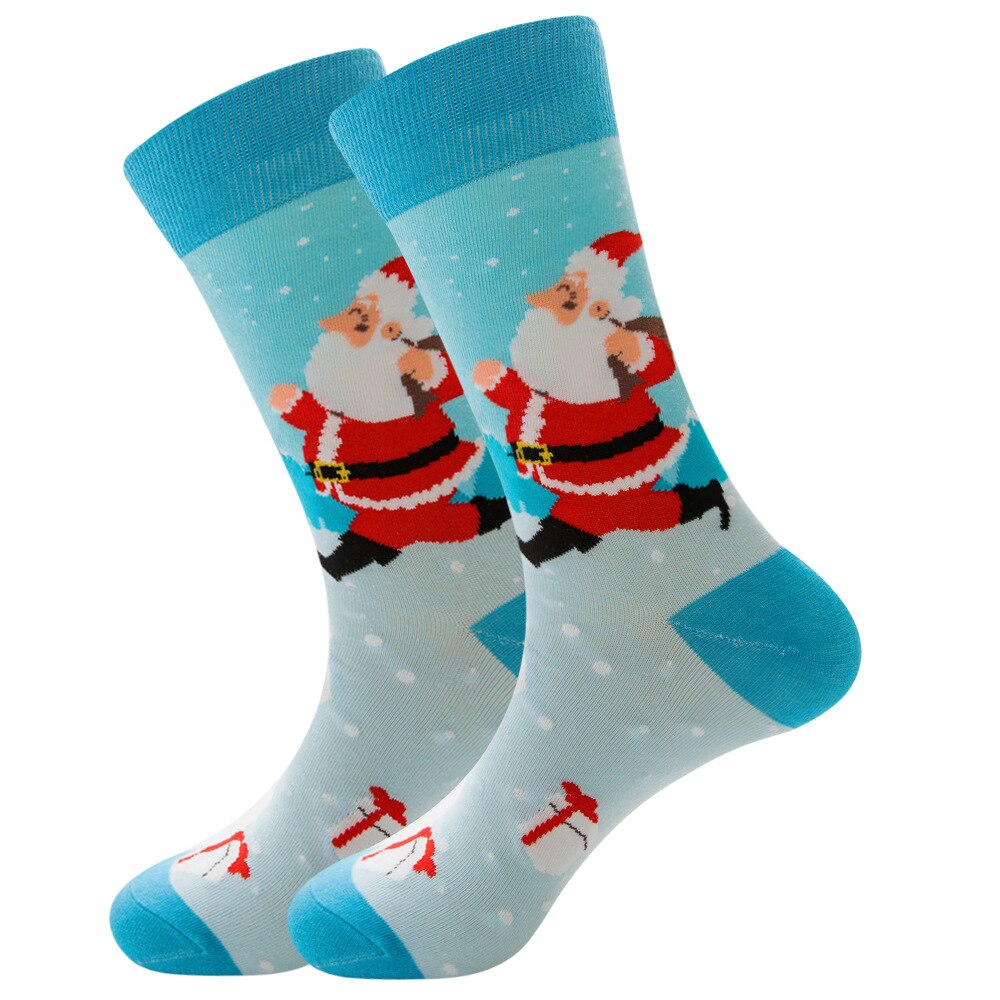 Christmas Socks Happy Socks Men Women Funny Santa Claus Christmas Tree Snow Elk Cotton Harajuku Year: 4