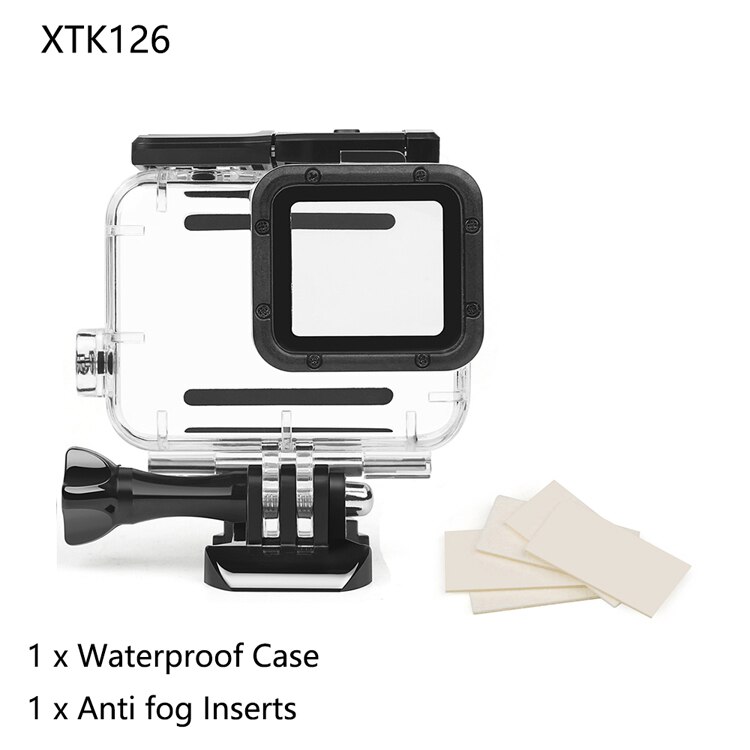Shoot 45m vattentätt fodral för dykning för gopro hero 7 5 6 svart actionkamera undervattenshus fodralfäste för go pro 6 5 tillbehör: Xtk 126