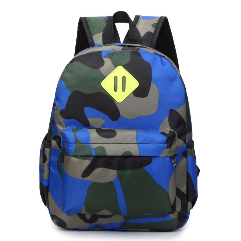 Blue Camouflage Print Toddler Backpacks Kids Schoolbag Light Kindergarten Bookbag for Boys Girls 1-3 Years Old Mochilas Infantil: deep blue A