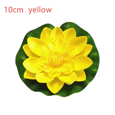 Kunstmatige Lotus Waterlelie Drijvende Bloem Vijver Tank Plant Blad Ornament Thuis Bruiloft Vijver Pool Decoratie: 3