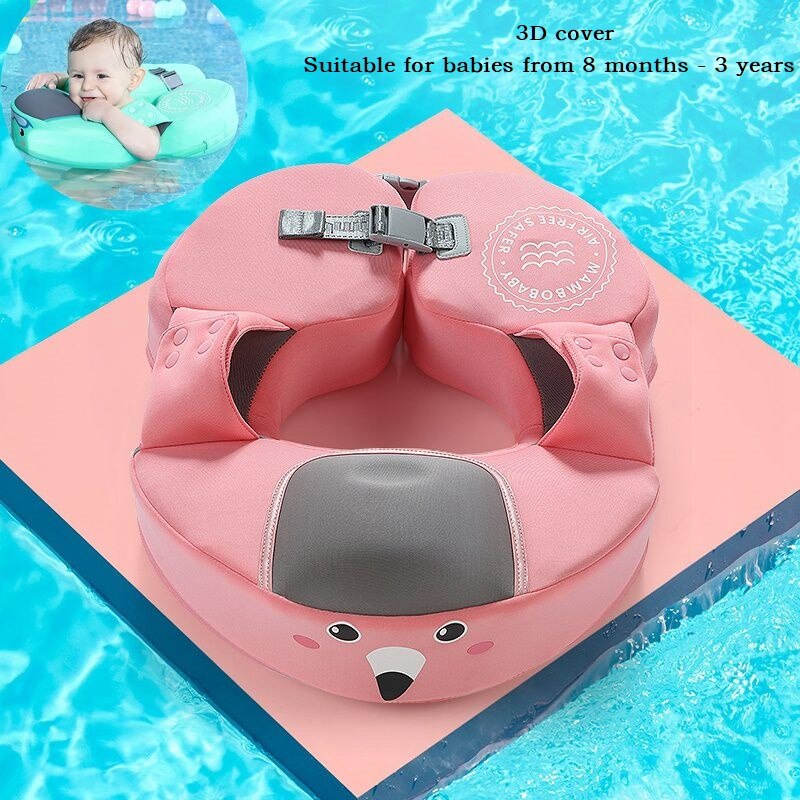 Enfant natation anneau sécurité Non-gonflable flotteur couché infantile enfants natation piscine accessoires cercle bain jouets flotteur natation formateur: 3D Armpit flaot pink