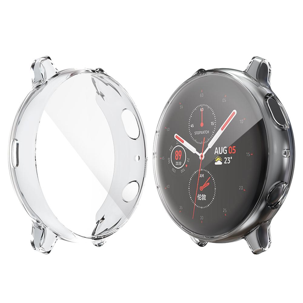 Screen Protector case for samsung galaxy watch active 2 Ultra-thin Soft silicone full Protection cover for Galaxy Active 40/44mm: transparent / active 2 40mm