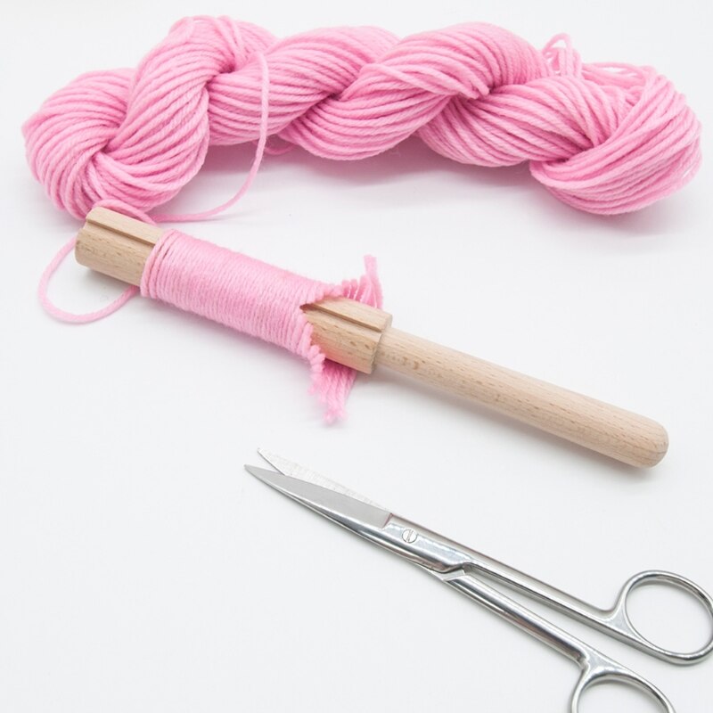 Wooden Latch Hook Crochet Yarn Cutter Tool for Tapestry Carpet Rug Making DIY Embroidery Crafts Decor