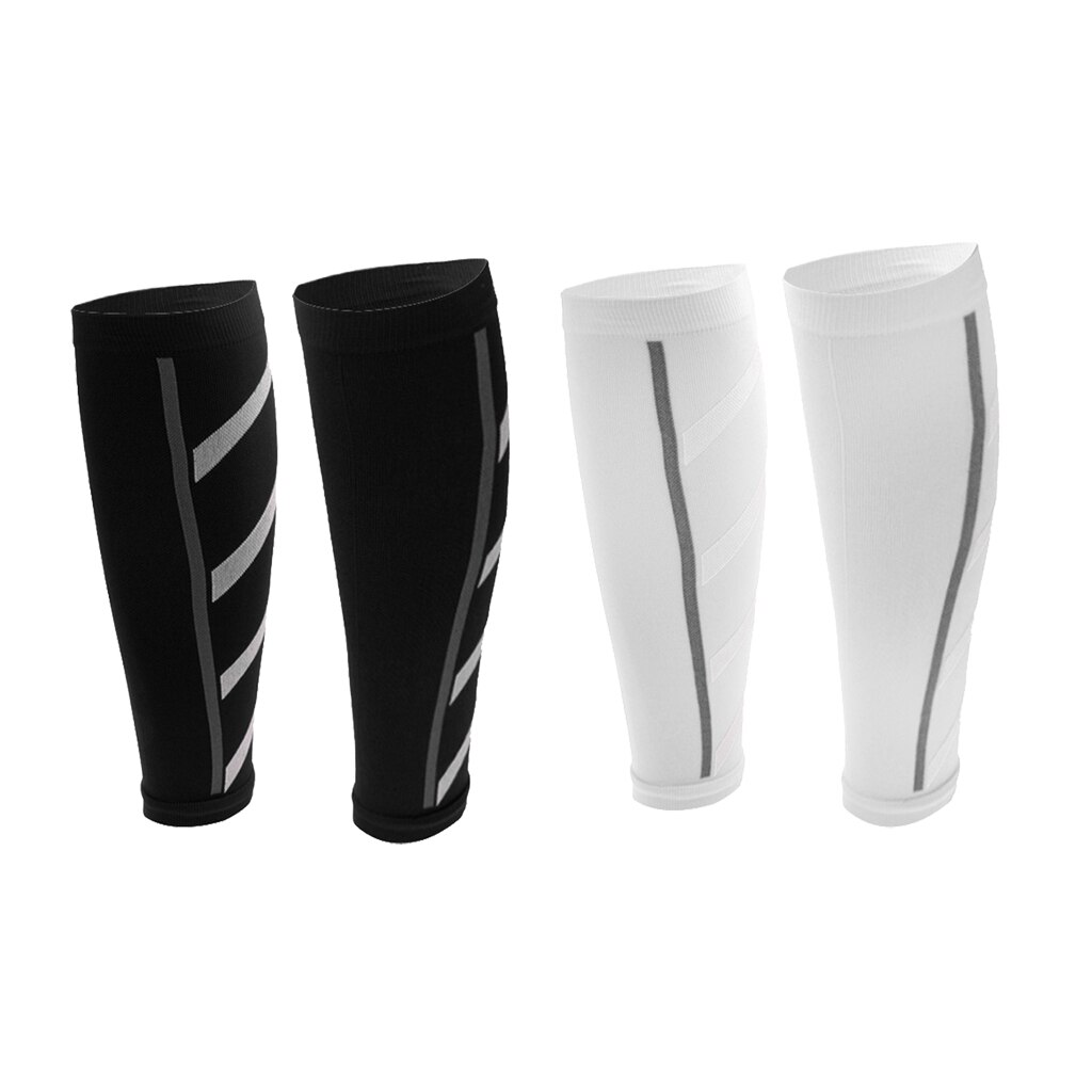 2 Paar Sport Compressie Kalf Mouwen Running Been Beschermen Shin Splint Sok