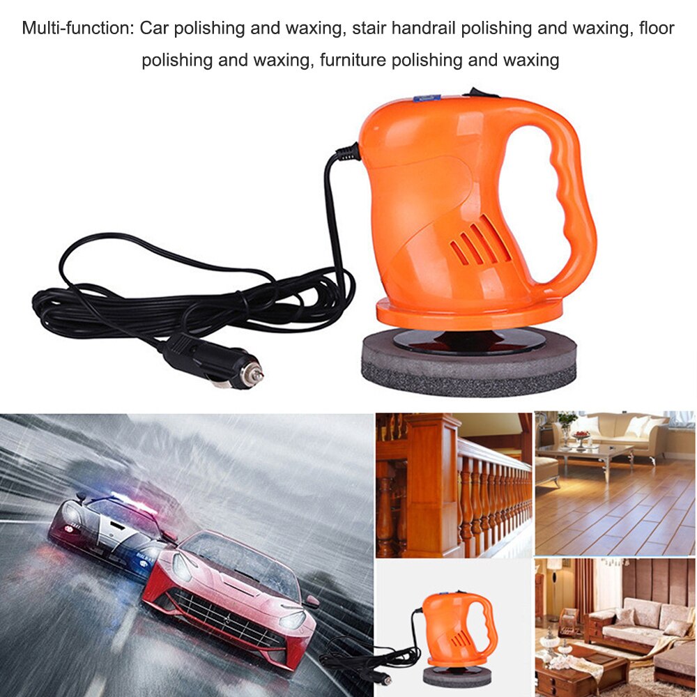Car Electric Polisher 12V Waxing Machine Electric Sander Automobile Furniture Waxing Auto Polishing Tool Small Polishing Machine