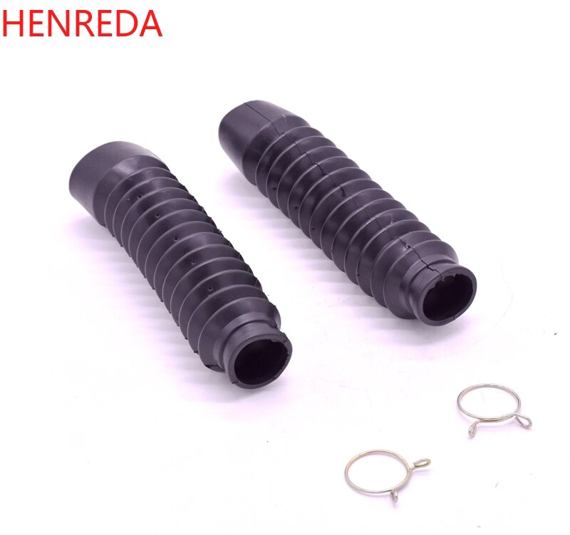 2ps motorcycle GN125 GS125 front fork rubber cover kit for Suzuki 125cc GN GS 125 shock absorber dust proof sleeve