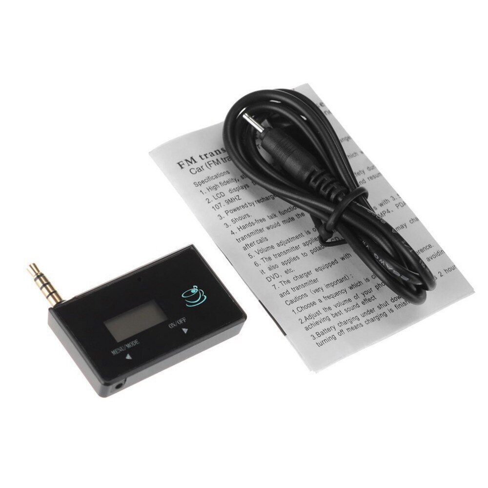 Wireless Mini FM Transmitter Car MP3 Player Display Music Audio For Mobile Phones Tablet PC MP3 Player Receiver