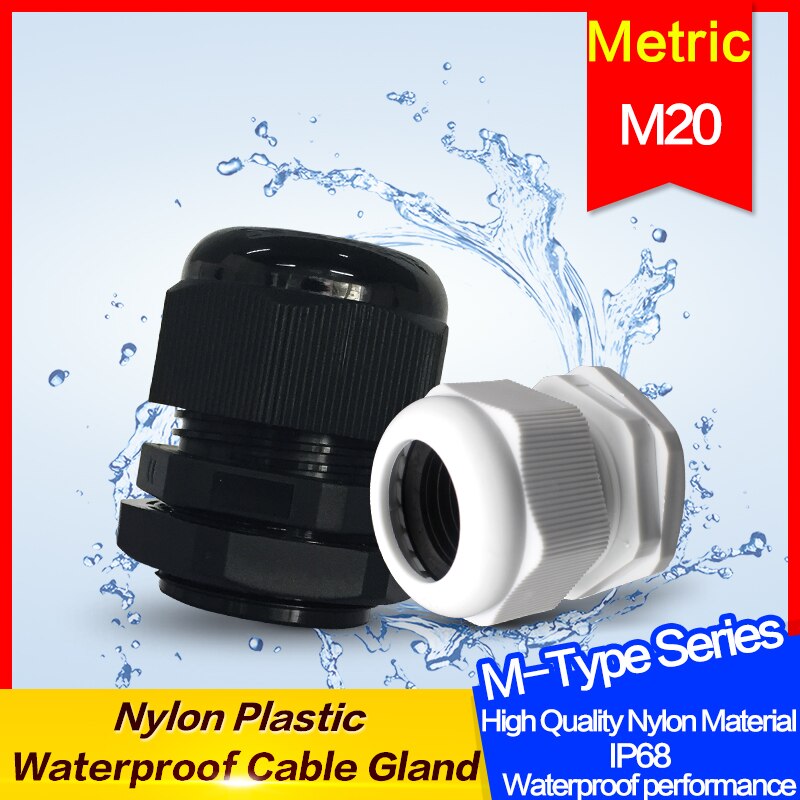 1 Stks/partij M20 Nylon Wartel Waterdichte Pakking Plastic Connector voor 6-11mm IP68
