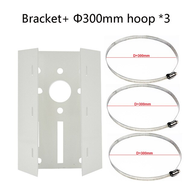 Metal Pole Mounting Bracket Camera Stand for Wall Column Mounts PTZ Dome Home Security Surveillance CCTV Camera: with 300mm hoop