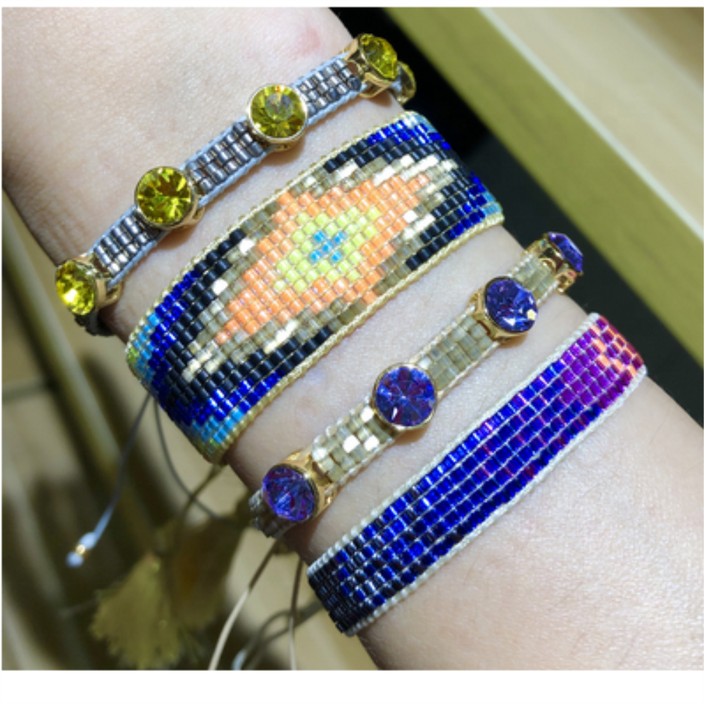 ZHONGVI Rainbow Bracelets For Women Miyuki Pulseras Mujer Moda Couple Bracelet Jewelry Accesorios Mujer Bileklik Friendship