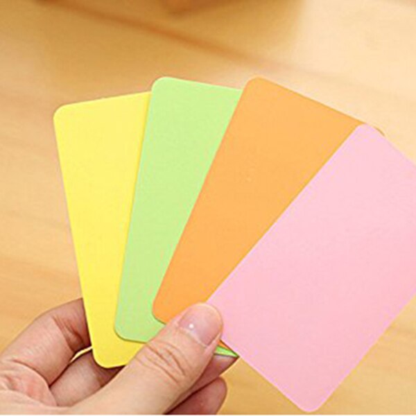 100 memory cards Blank DIY graffiti word cards net Small memo pad blocks Memorandum note Blank word cards
