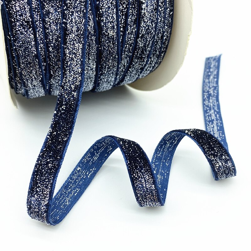 16 Kleuren 10Mm Goud En Zilver Draad Fluwelen Lint Bruiloft Feest Decoratie Handgemaakte Geschenkverpakking Haar Strik Diy