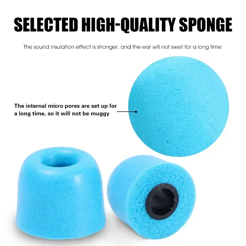 Embout d'écouteurs en mousse à mémoire de forme souple, isolation du bruit, embouts d'oreille confortables en mousse à mémoire de forme, oreillettes pour écouteurs intra-auriculaires, 4.5mm universels