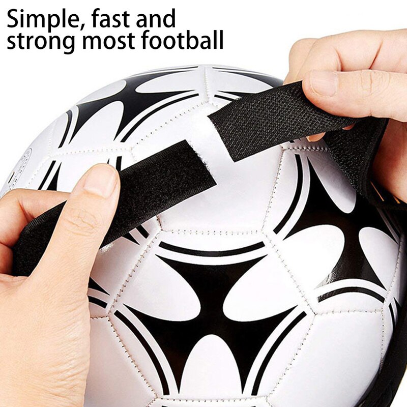 Voetbal zelftraining traptraining voetbal werpen solo hulpmiddel riem controle vaardigheden verbetering riem verstelbare uitrusting bal tassen