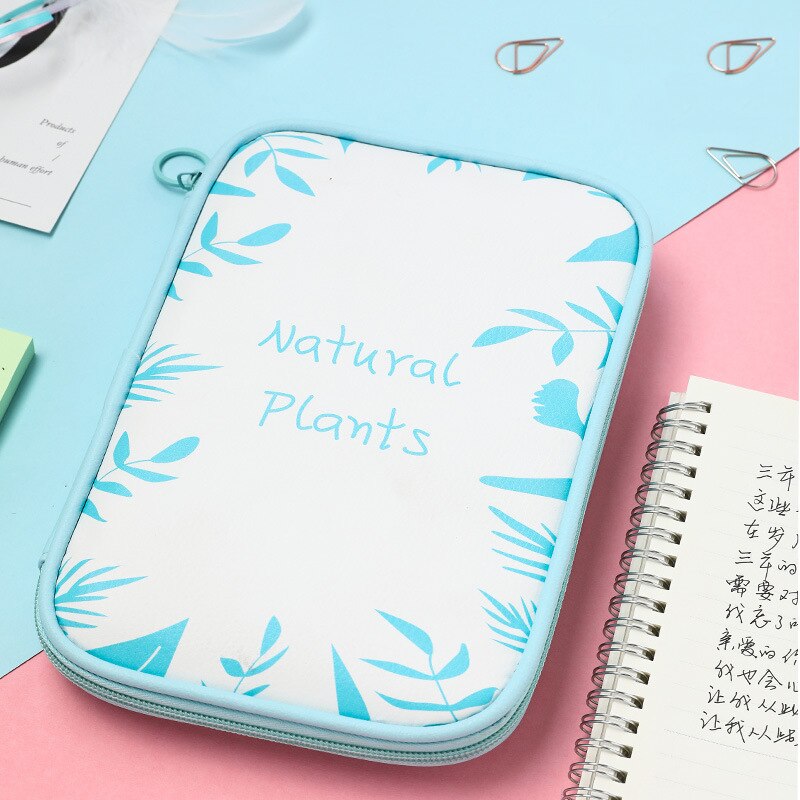 Pen Container Bag Capacity Fountain Pencil Case 24 Slots Zipper