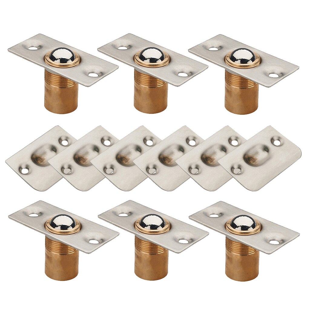 6x Adjustable Roller Ball Door Spring Catch Lock Internal Latch Stainless Steel