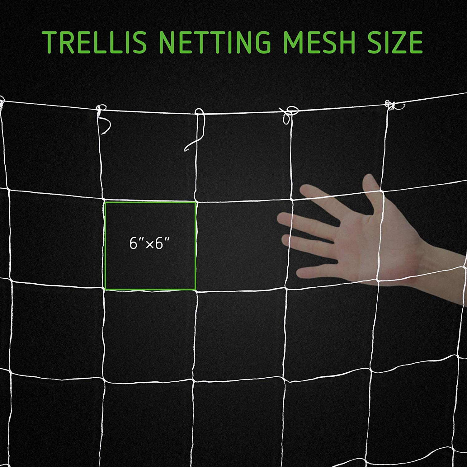 Amkoy plante espalier netting kraftig polyester støtte vintreet klatrestativ hydroponics hage grønnsaksgjerde anti-fuglenett