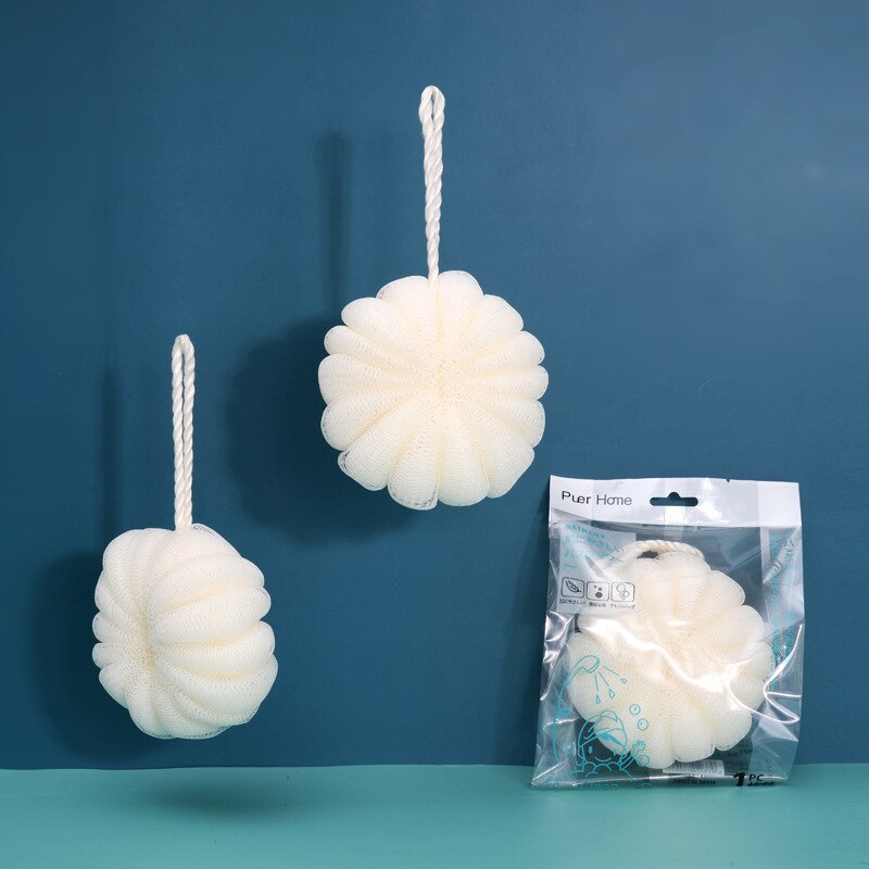 1pc kroppstvätt bad bollbad svamp bad blomma bad tvätt kropp tillbehör 50g