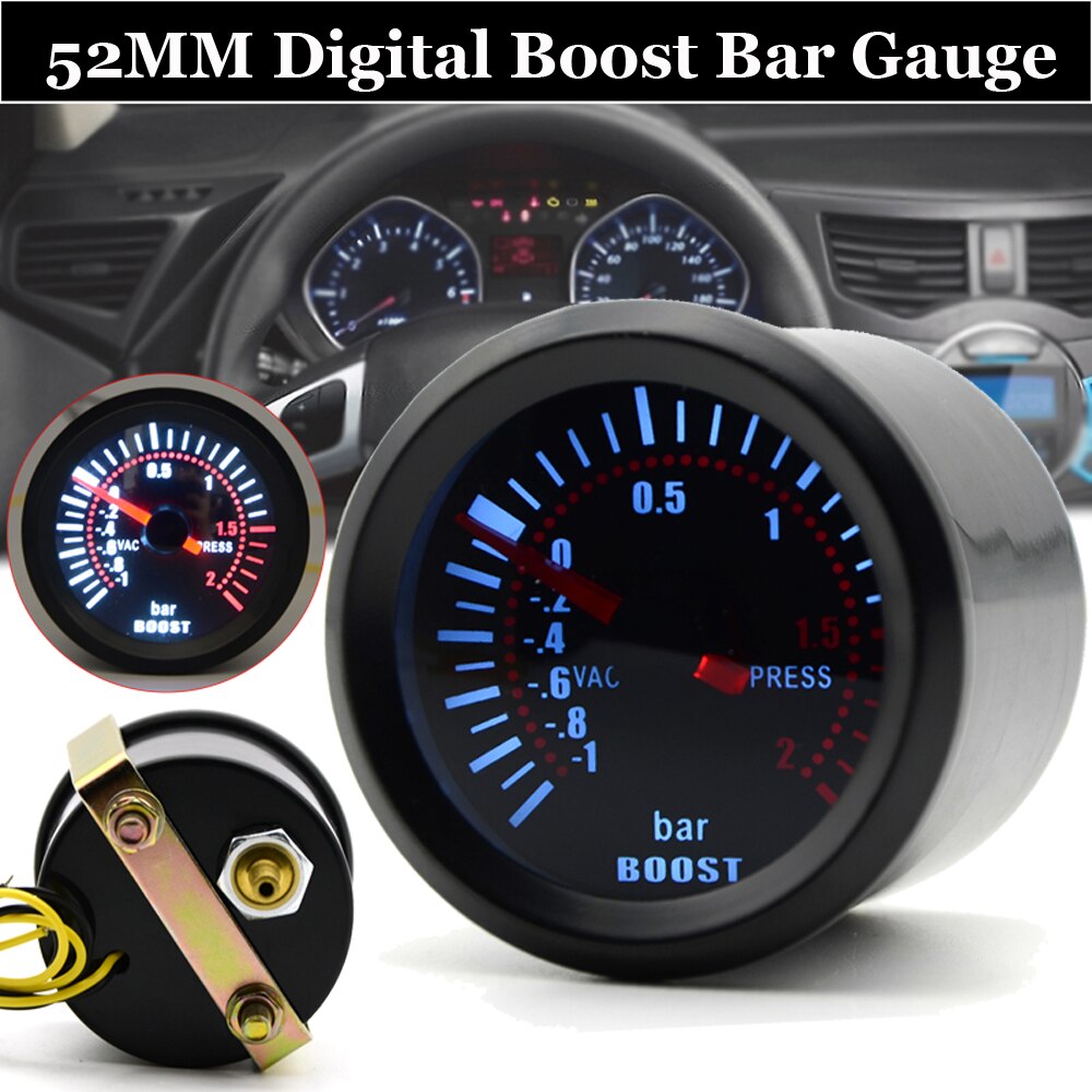 2" Gauge Meter Set Car Auto LED Digital Bar 12V Turbo Universal Practical