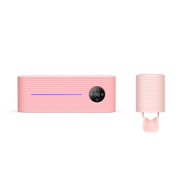 Xiaomi Youpin-Soporte esterilizador de cepillo de dientes ligero UV, inhibe bacterias, antibacterias, dispensador automático de pasta dental: Pink Set