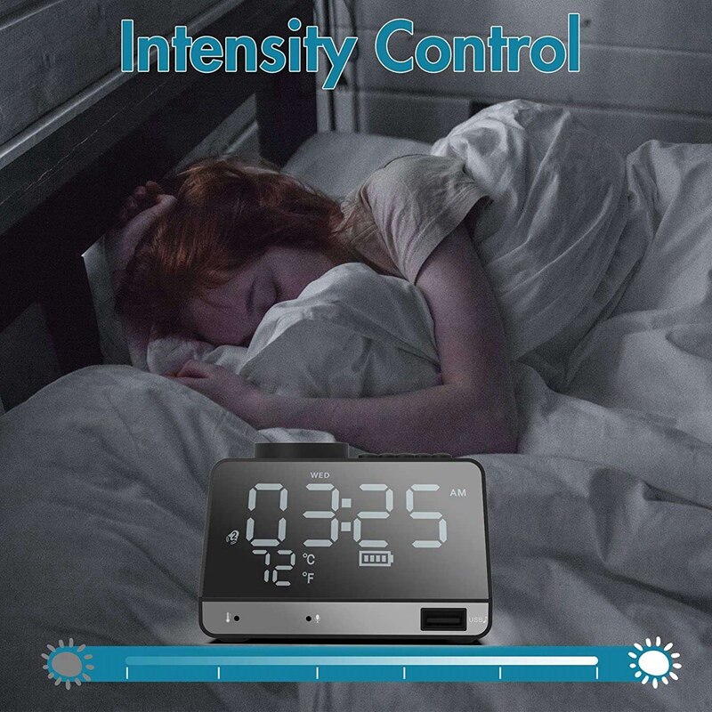 Digital Alarm Clock Radio, Dual Alarm with Bluetooth Speaker, Weekday/Weekend Mode, Snooze, FM Radio Sleep Timer
