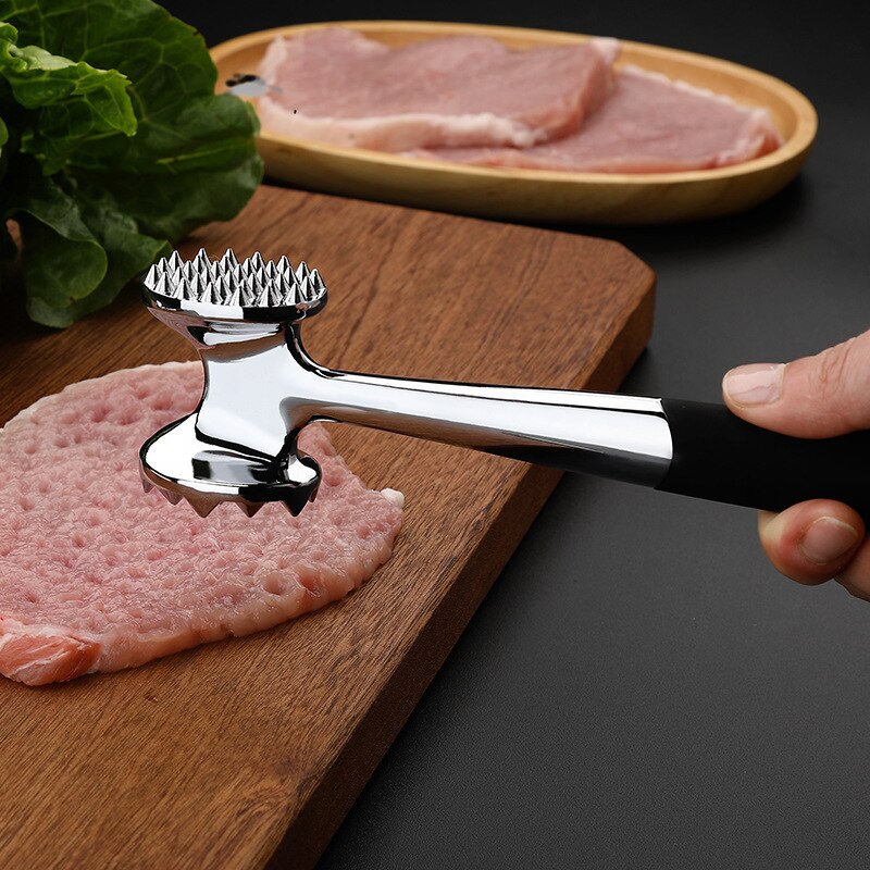 Double-sided Stainless Steel Meat Beef Hammer Knocking Meat Hammer Tender Meat Hammer Meat Hammer Steak Chicken Steak Loose