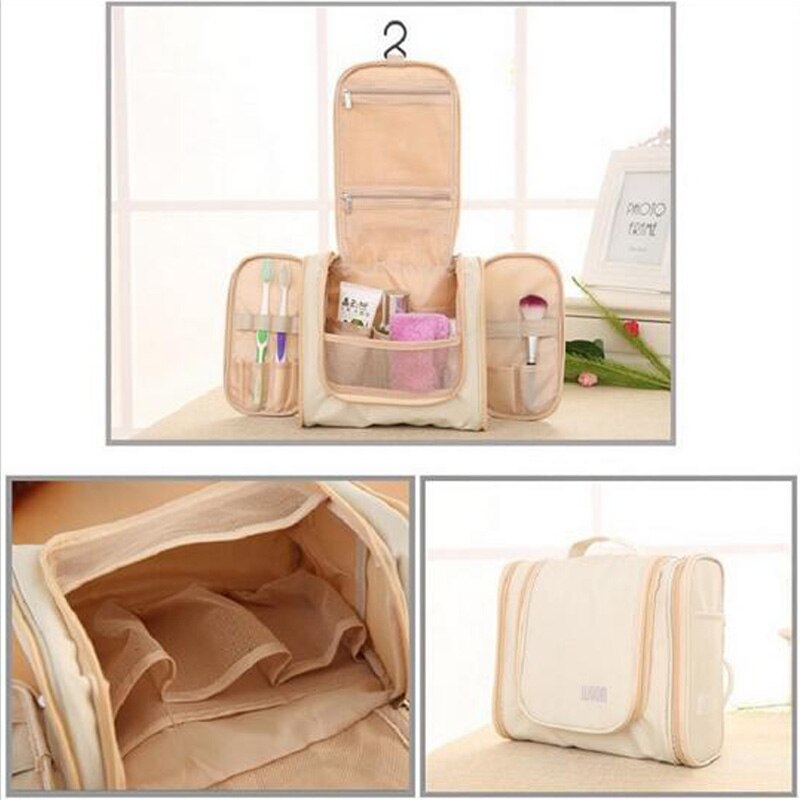 Lun mærke makeup organizer taske hængende mænd kvinder kosmetik taske til make up tandbørste toilettaske organizer mands toilettaske