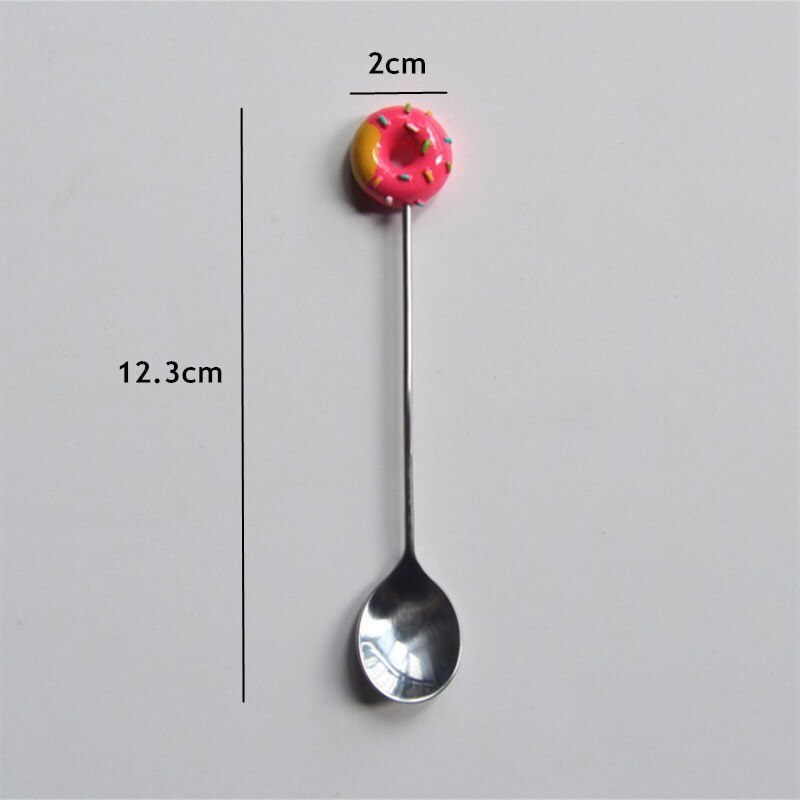 donut fork spoon coffee blender household kitchen stainless steel fork spoon tool kitchen accessories supplies