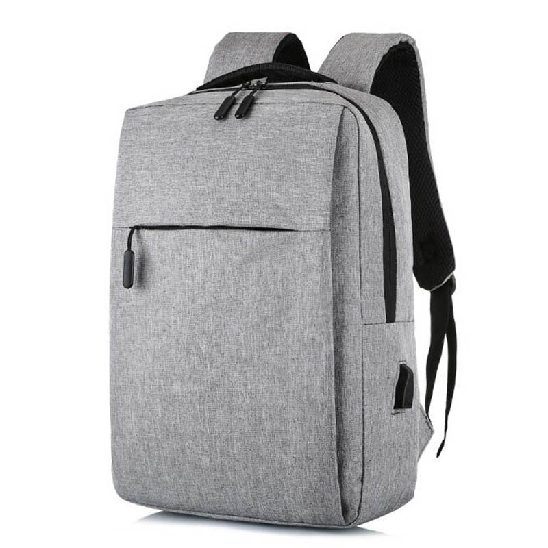 15.6 inch Laptop Usb Backpack School Bag Rucksack Anti Theft Men Backbag Travel Daypacks Male Leisure Backpack Mochila: Grey