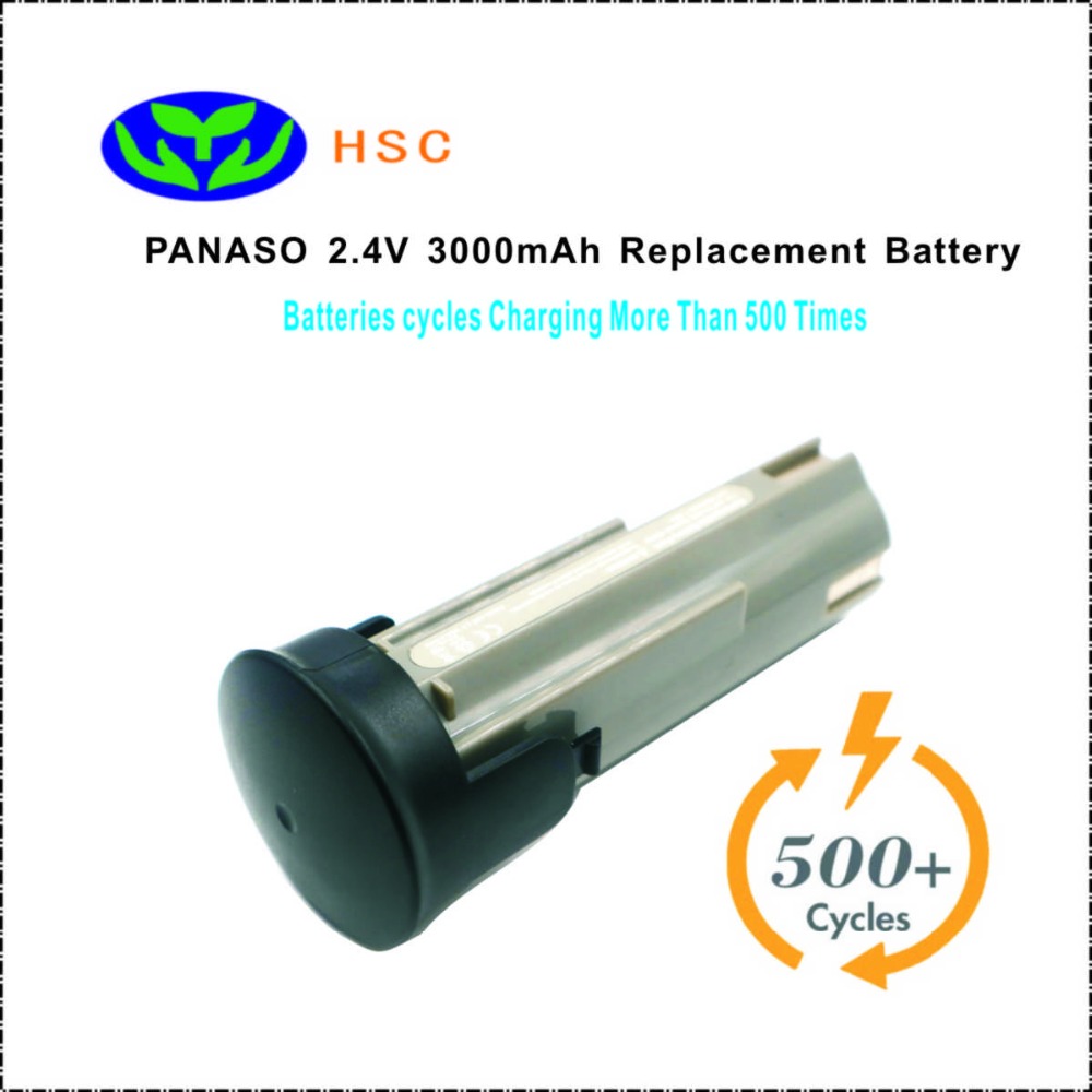 PAN2.4B 3000 mAh 2.4 V NiMh Batterij Vervanging Panaso EZ902, EY9021, EY9021B, EY903, EY903B, EZ503, 65381,65396, Originele Batterij