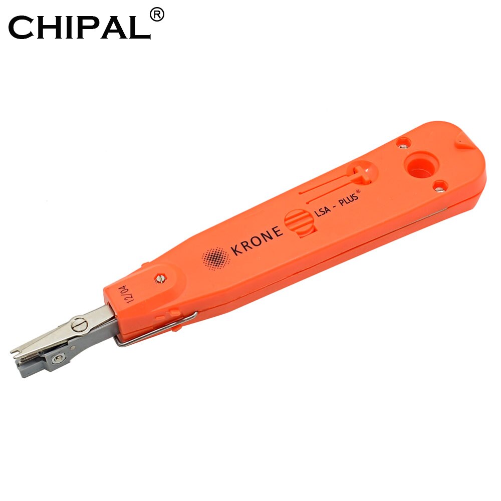 Chipal red krone lsa-plus punch down verktyg med sensor för telekom telefon  rj11 lan nätverk cat 5 rj45 patch panel kabel