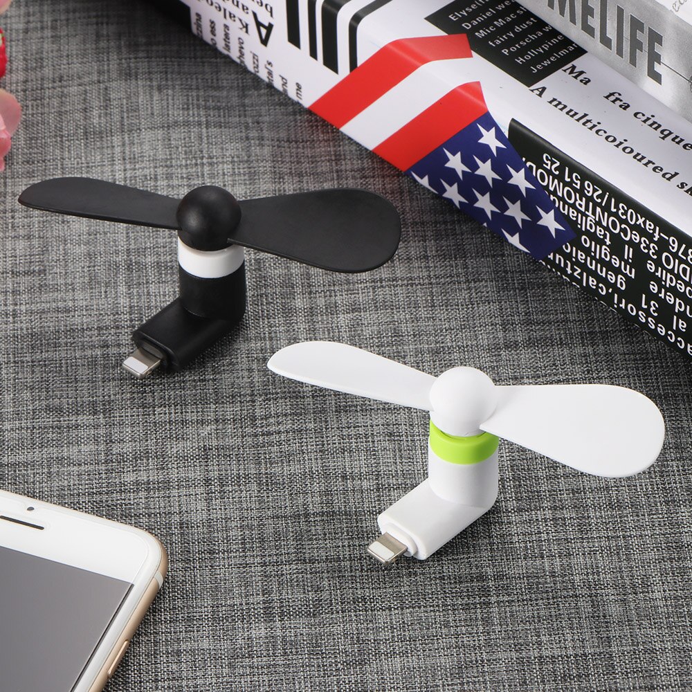 Draagbare Telefoon Mini Usb Fan Cooling Fan Lichtgewicht Draagtas Smartphones Laag Geluidsniveau Sterke Wind Ventilator Voor Iphone