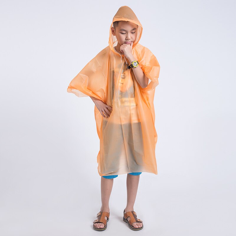 Chubasquero desechable para niños, impermeable, transparente, capa de chuva infantil, ropa de lluvia para niños, chubasquero para Camping