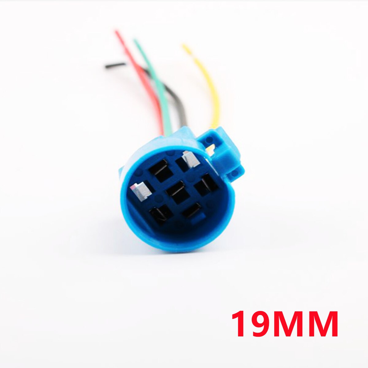 1PC 12mm 16mm 19mm 22mm 25mm Cable Socket For Metal LED Push Button Switch 2-6 Wires Stable Lamp Light Button Connector: 19MM