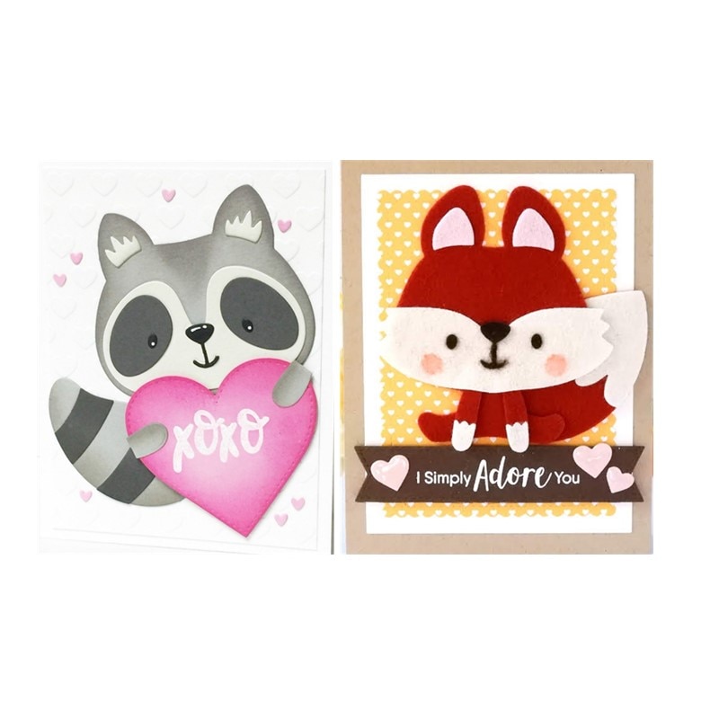 Cute Animals Metal Cutting Dies DIY Scrapbooking Die Cuts For Card Making