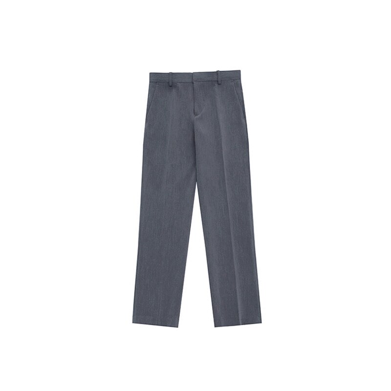 Pantalones rectos informales a la para mujer, pantalón coreano liso, Color gris/Negro, Nueva Juventud, primavera y otoño, M-2XL,