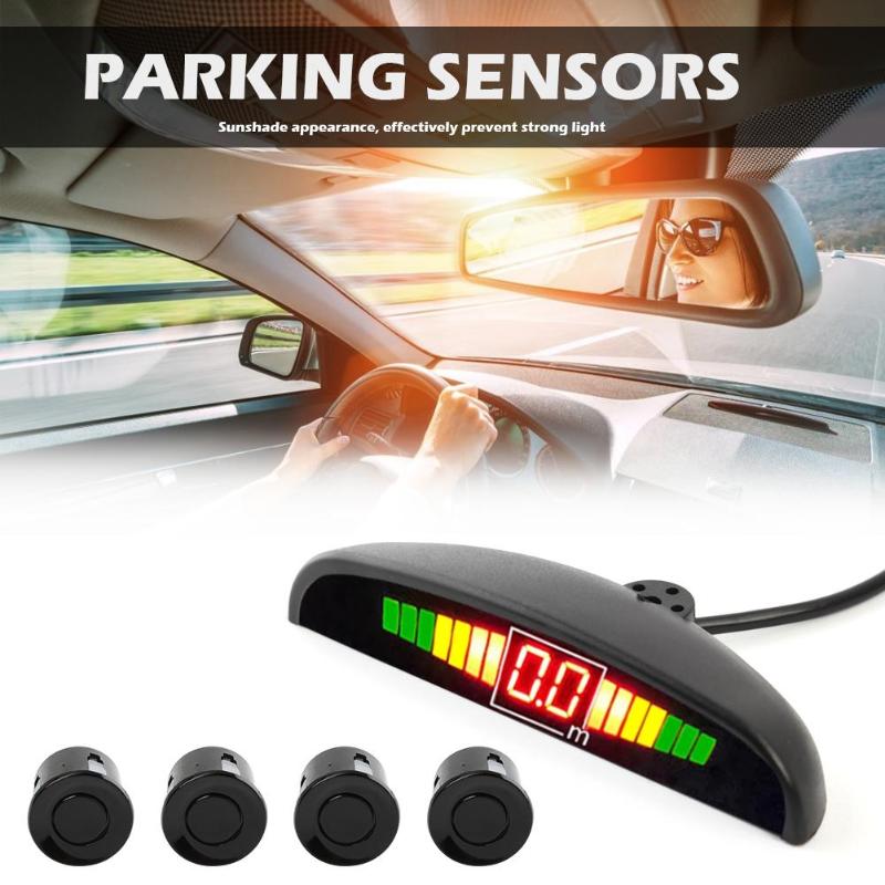 Parkeer Extra Alarm Sensor Kit 4 Sensoren Auto Reverse Backup Radiolocator Monitoring Systeem Led Detector Display