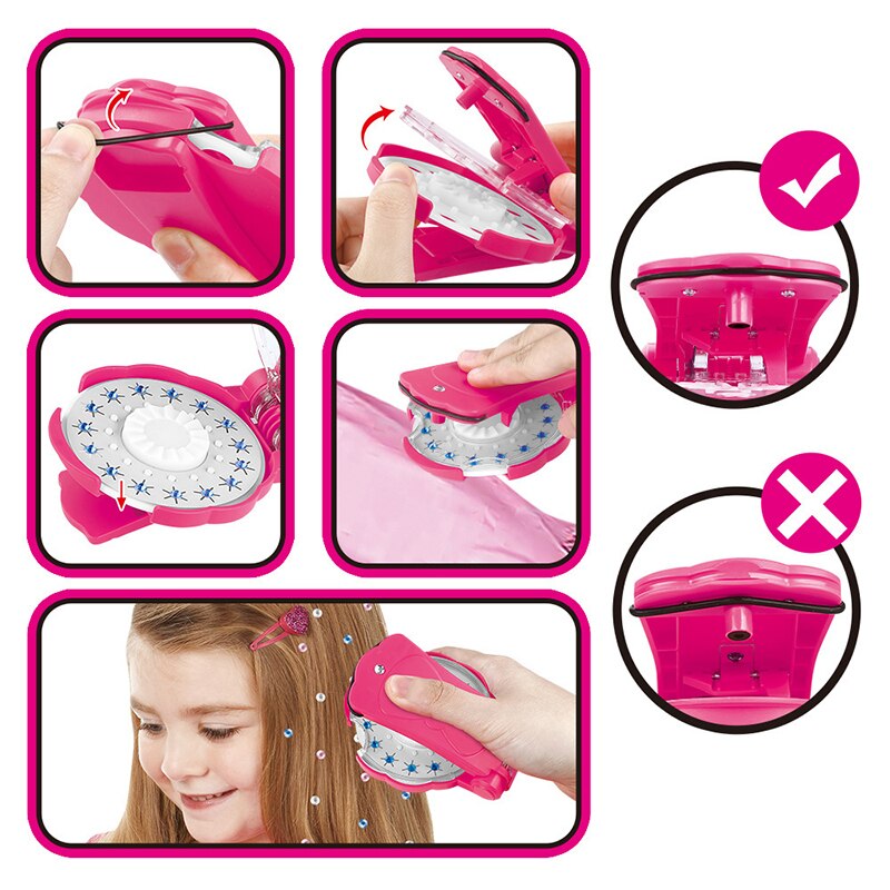 180 Gems Blingers Deluxe Set Meisjes Speelgoed Pretend Play Jewel Refill Set Diy Meisjes Haar Styling Tool Diamant Sticker Speelgoed