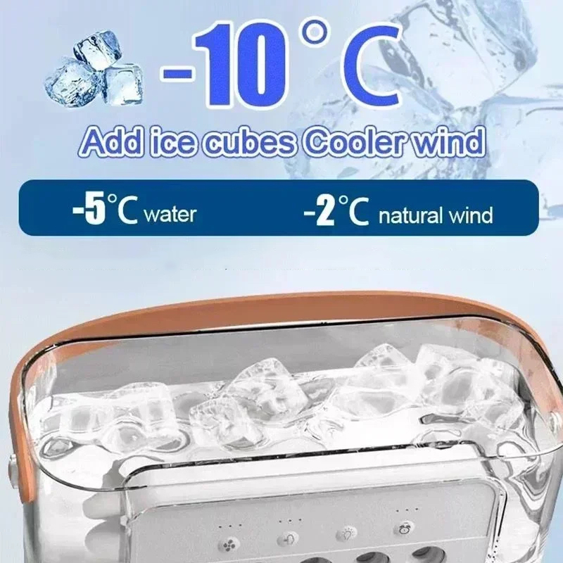 3 in 1 ventilator klimaanlæg husholdning lille luftkøler led natlys bærbar luftfugter luftjusteringsventilator kontor hjemmeventilator