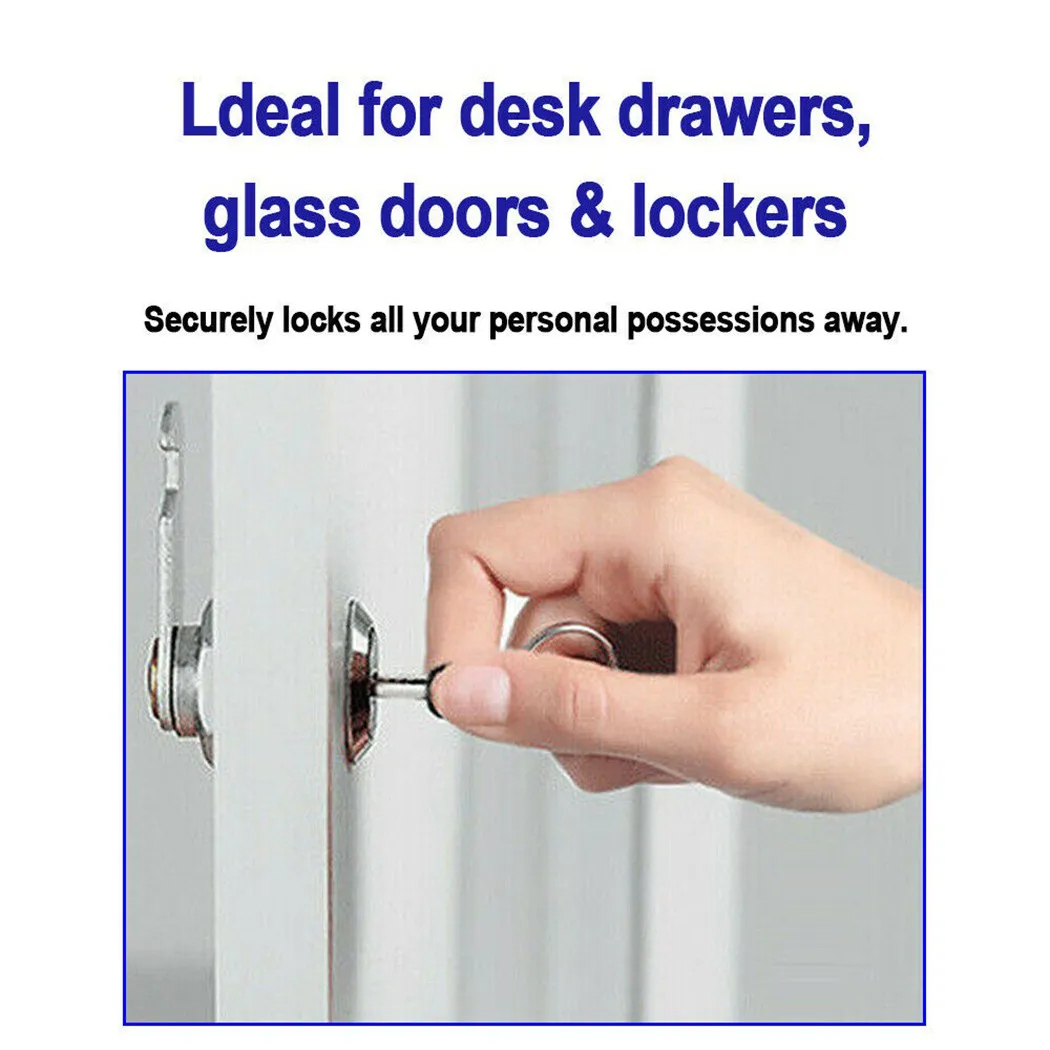 16/20/25/30Mm Cam Lock Deur Vat Lade Kast Brievenkast Kast Kast Kast 2 Sleutels Kast Kantoor Bureau Brief Box Cam Sloten