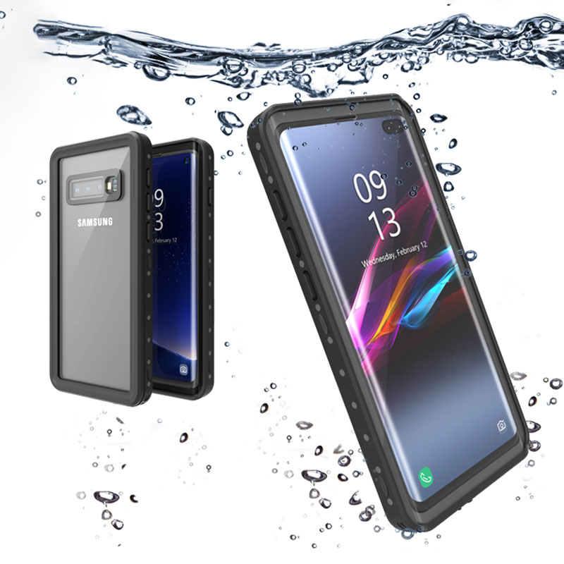 Coque étanche pour Samsung Galaxy S8, S9, S10 Plus, Note 9, Note 8, série RedBelle Dot, IP68, PC sous-marin, housse de protection en TPU