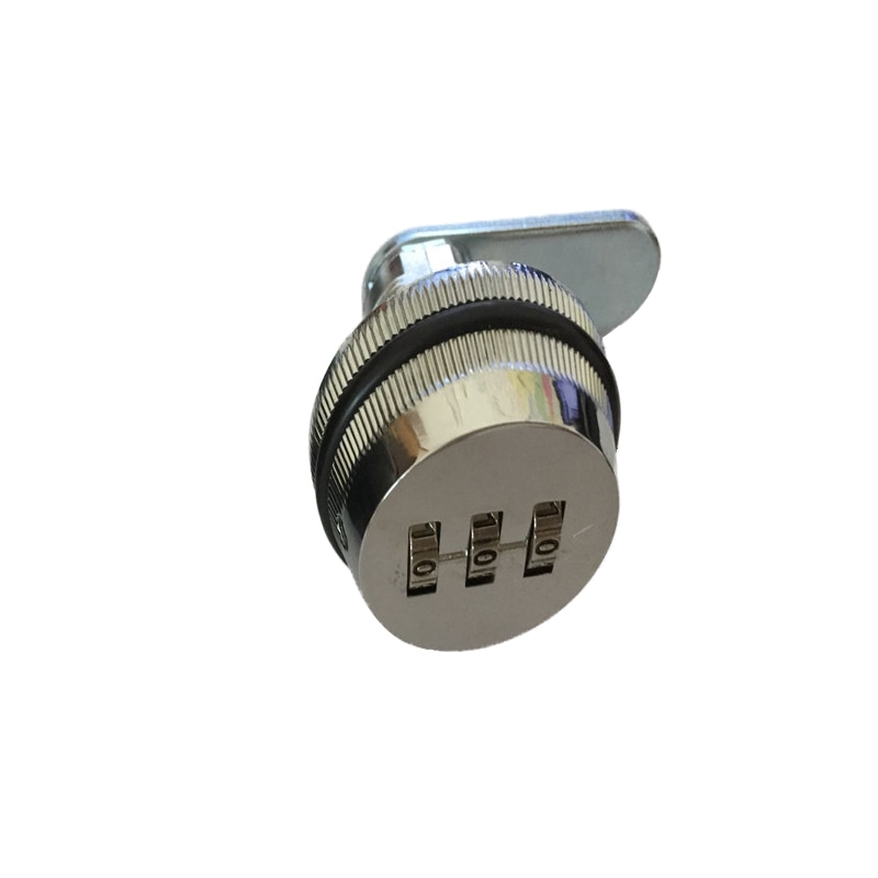 Serrure pour boîte aux lettres à 3 chiffres, 7/8 pouces, serrure pour caméra rotative pour tiroir d'armoire, serrure à Code intelligent en alliage de Zinc pour boîte aux lettres: 30mm silver