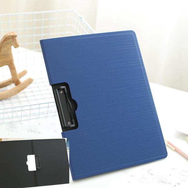 thicken clip / letter size School Document reports Papers contract presentation black A4 Plastic File Folder