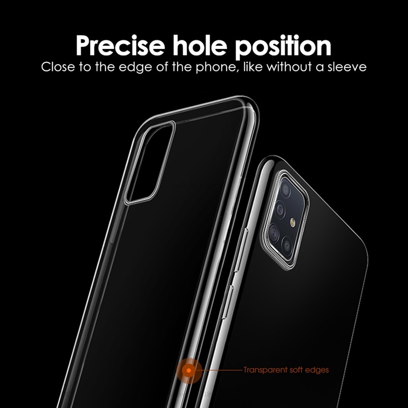 For Samsung Galaxy A51 Case cover Ultra-thin Transparent TPU Silicone Phone Case For Samsung Galaxy A51 A71 A 51 71 A50 A70